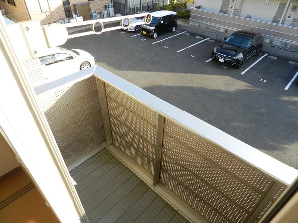近江八幡市出町アパート バルコニー
