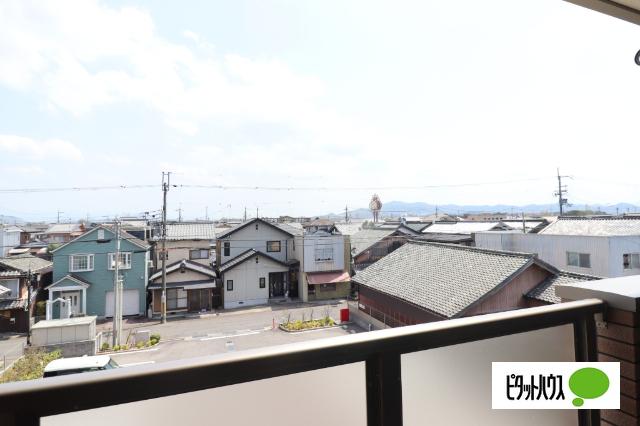 近江八幡市江頭町アパート 眺望