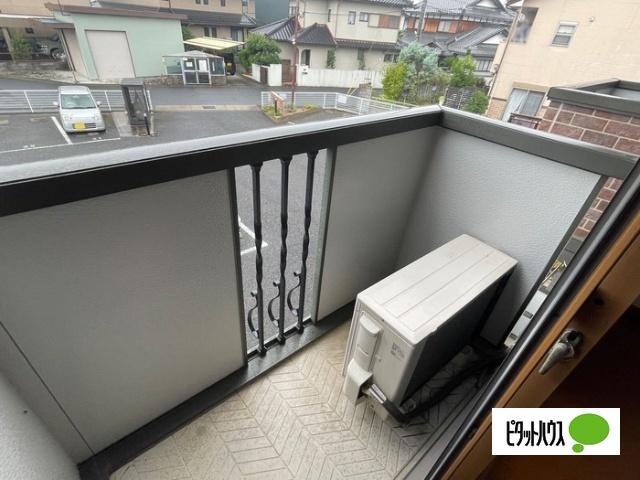 野洲市行畑アパート バルコニー