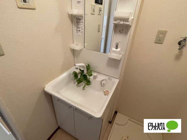 野洲市行畑アパート 洗面