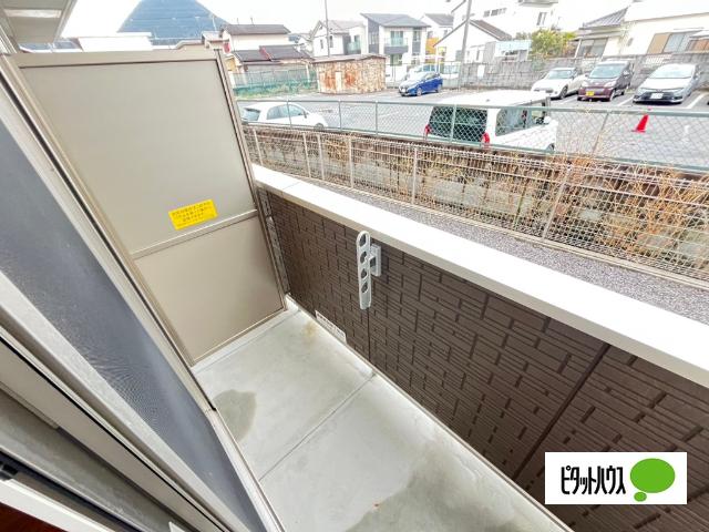 野洲市小篠原アパート バルコニー