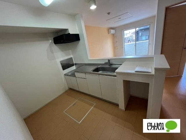野洲市西河原アパート キッチン