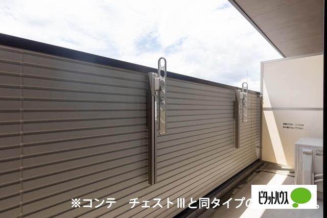 近江八幡市本町アパート バルコニー