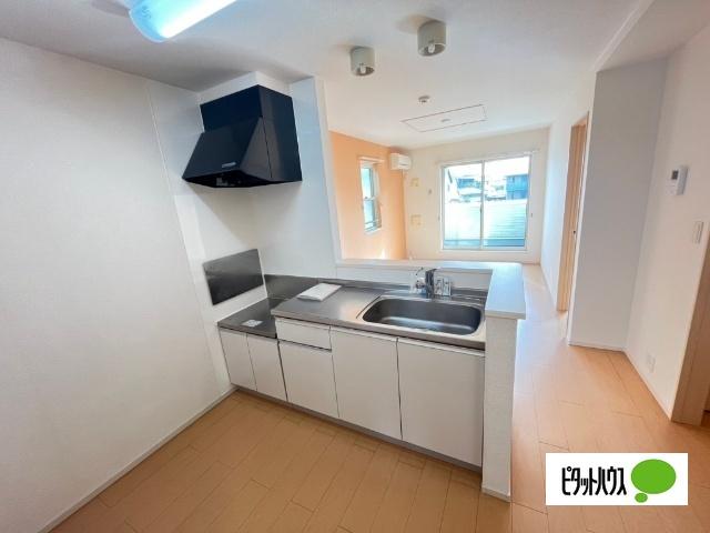 野洲市西河原アパート キッチン