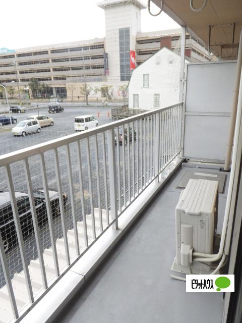 近江八幡市鷹飼町南マンション バルコニー