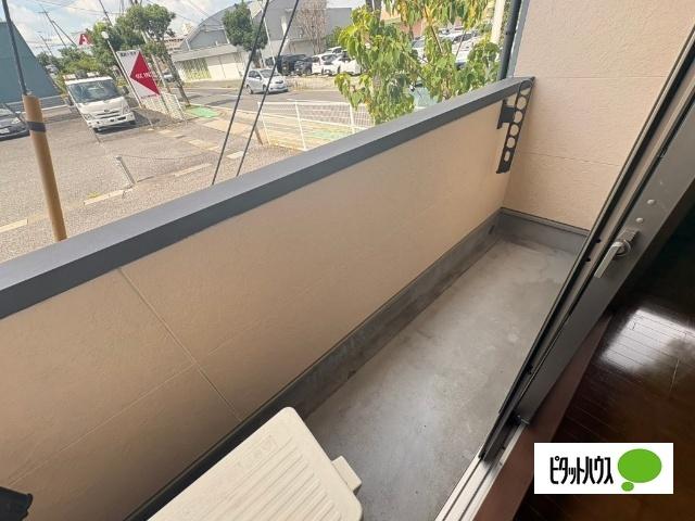 近江八幡市出町アパート バルコニー