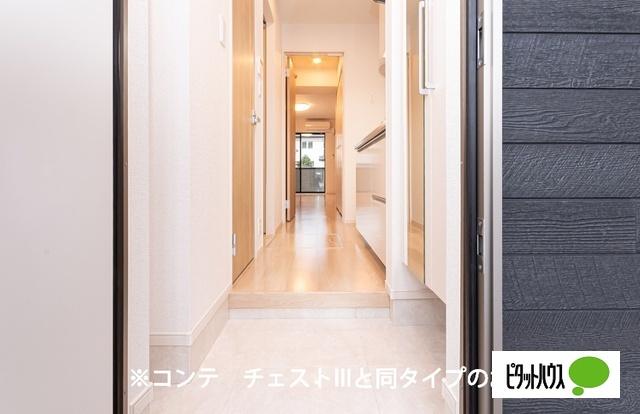 野洲市市三宅アパート 玄関