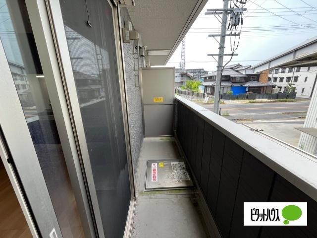 野洲市妙光寺アパート バルコニー