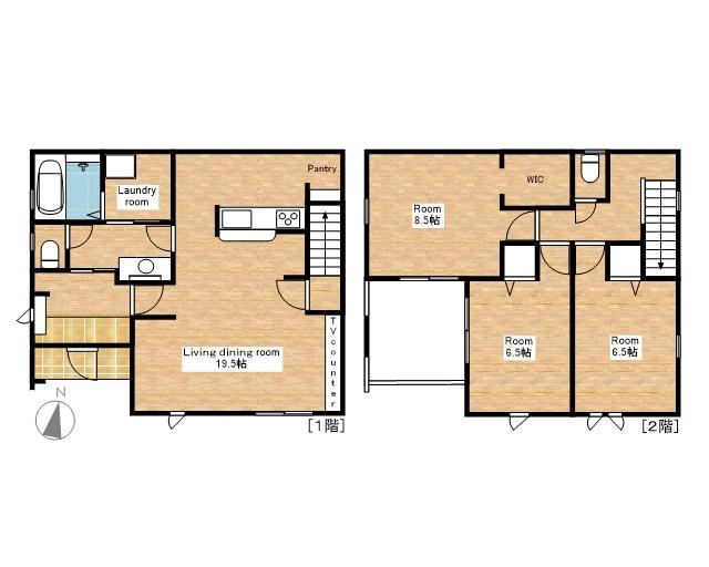 リビングイン階段