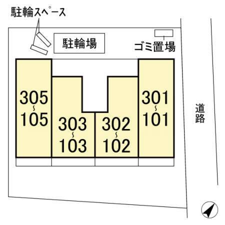 ボナール　一の鳥居（305） 共有部分