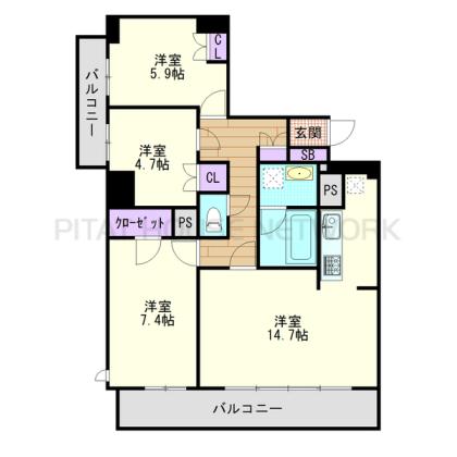  間取り図写真