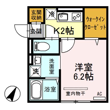 アブリール（201） 間取り図画像
