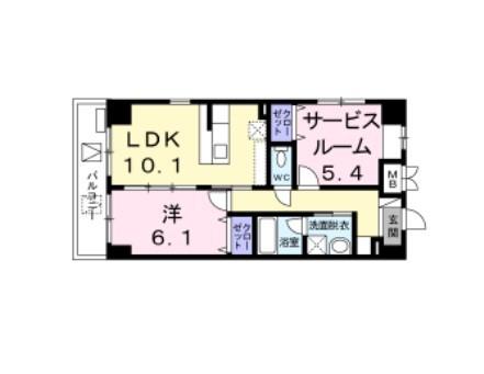 コライユ常盤（903） 間取り図画像