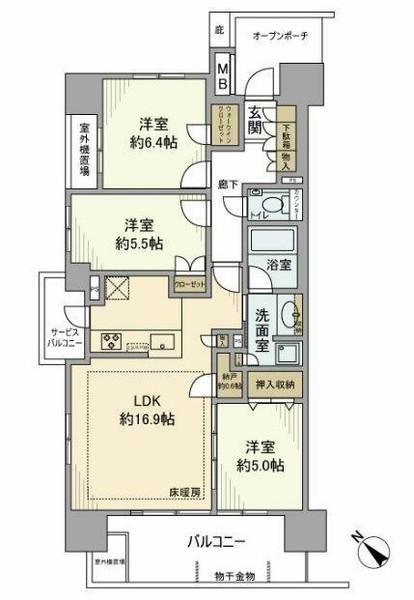 プラウド浦和常盤マークス（901） 間取り図画像