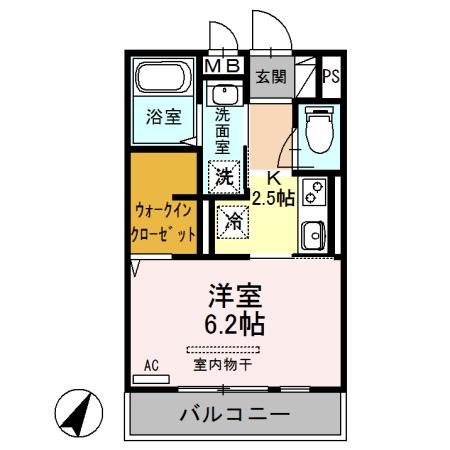 エギスハイム（202） 間取り図画像