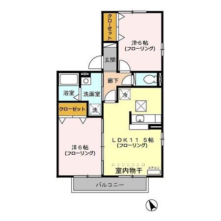 ジェネシスK（101） 間取り図画像