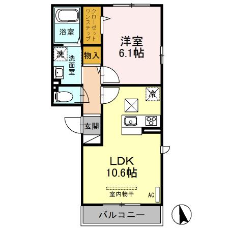 SORRISO（202） 間取り図画像