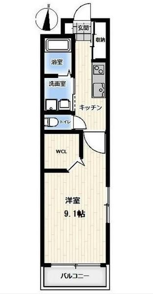 フレア大門（203） 間取り図画像