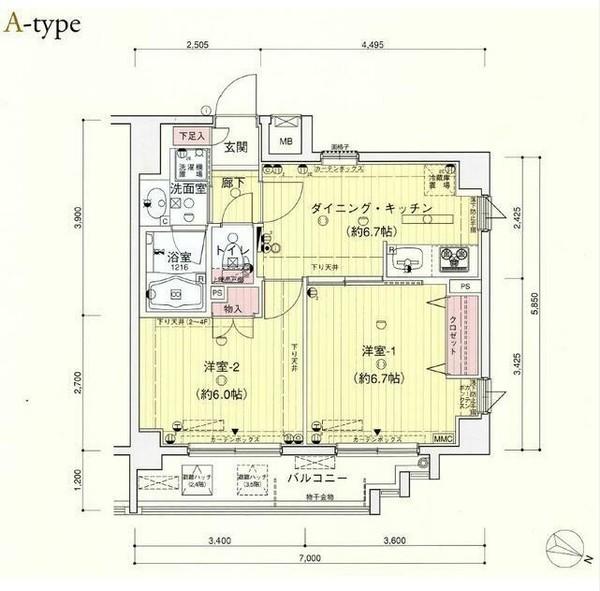  間取り図写真