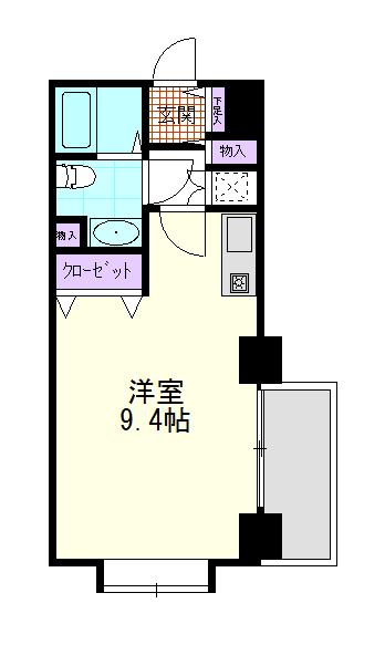 スクエアタワー（402） 間取り図画像