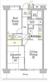 ミレニアム北浦和　B棟（207） 間取り図画像