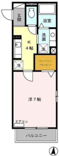 サンベルテ菅沼　Ⅰ（101） 間取り図画像
