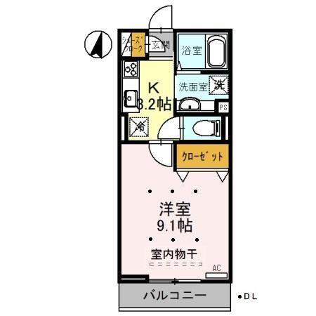 アバンス大宮（302） 間取り図画像