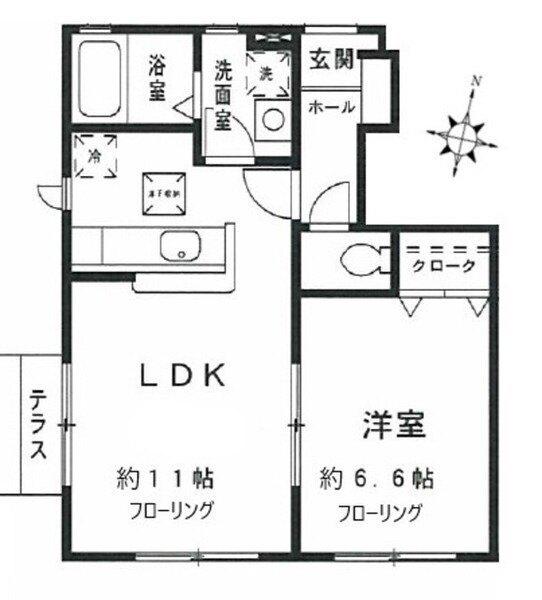 オーキッドコート（103） 間取り図画像