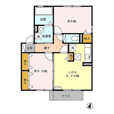 メゾン・エスポワールB（101） 間取り図画像