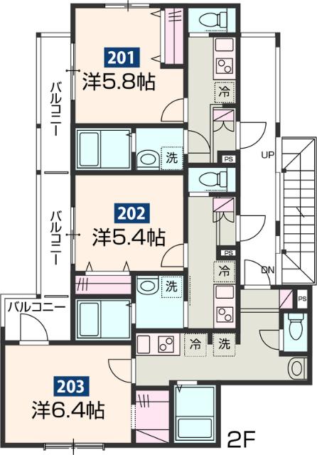 MELDIA大宮桜木町Ⅰ（201） 間取り図画像