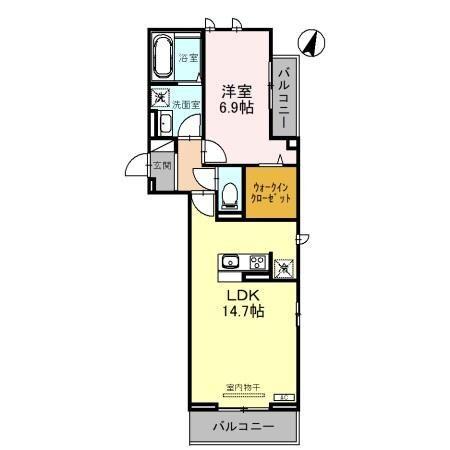 Gloire　Court（301） 間取り図画像