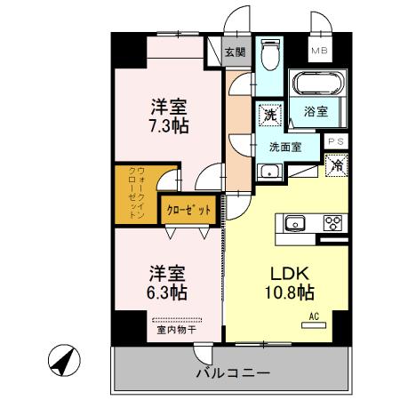 シェルト新都心（701） 間取り図画像