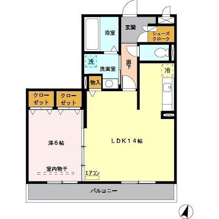 プリムローズ　Ⅰ（102） 間取り図画像