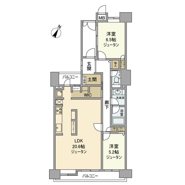 グレース・コート戸田公園（416） 間取り図画像