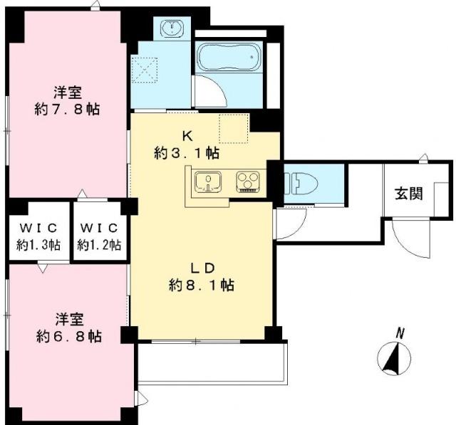ディアマンテ（301） 間取り図画像