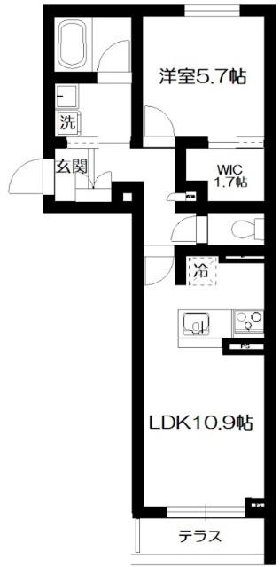 ヴィラデルソル（103） 間取り図画像