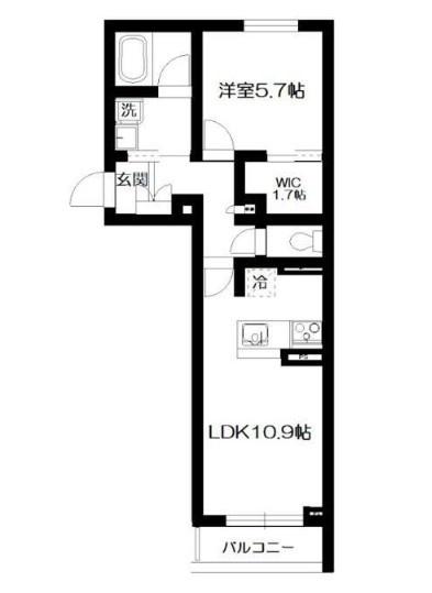 ヴィラデルソル（203） 間取り図画像