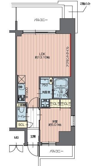 プレジオ川口（901） 間取り図画像