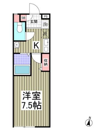 Owl 東川口（203） 間取り図画像