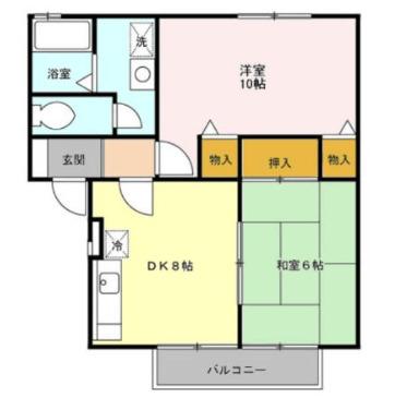 オイコス　参番館（102） 間取り図画像