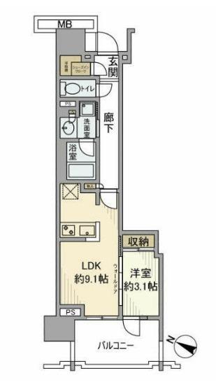 プラウドシティ武蔵浦和ステーションアリーナ（702） 間取り図画像