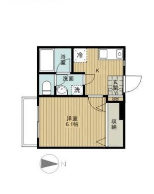 ヴェール大牧（B206） 間取り図画像