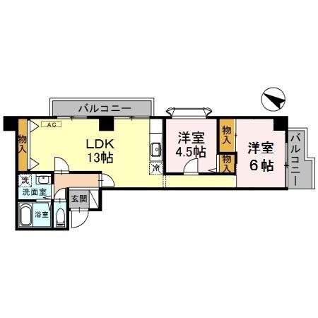 アベニールクニヤ（303） 間取り図画像