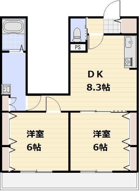 イーストパークURAWAⅢ（303） 間取り図画像