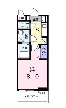 アビタシオンⅠ（304） 間取り図画像