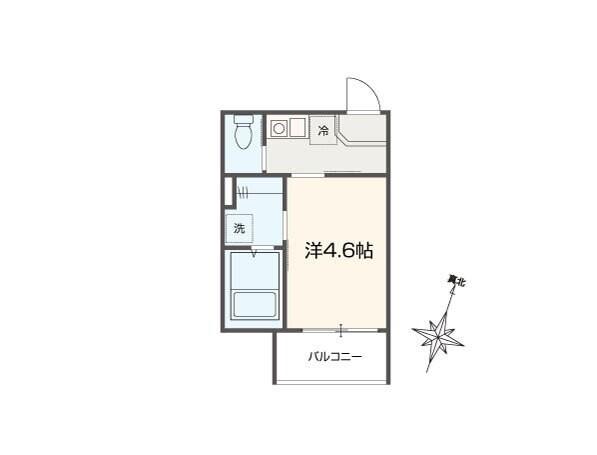 MELLAS北与野（204） 間取り図画像