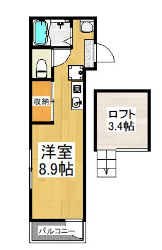 エスコート戸田公園（304） 間取り図画像
