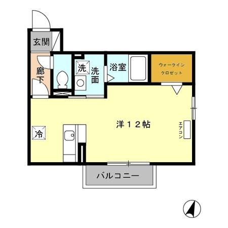 ウィスタリア　E（102） 間取り図画像