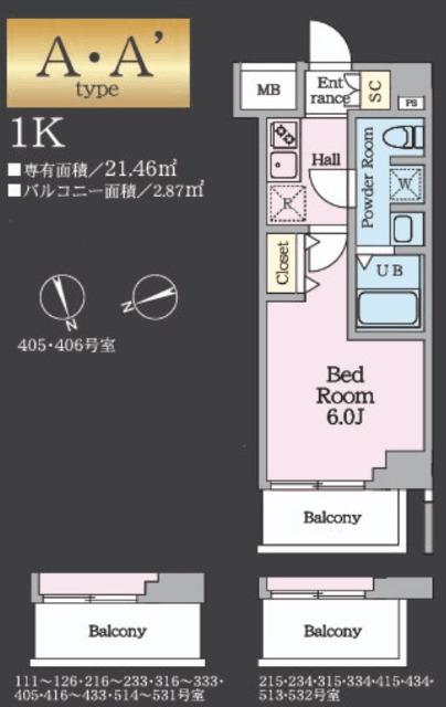 HY’s　TODA　MAXIV（221） 間取り図画像