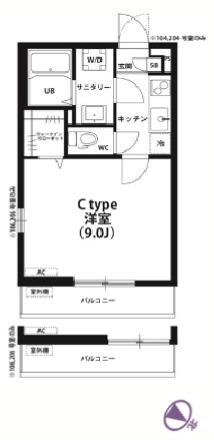 リブリ・villa mmc Ⅲ（104） 間取り図画像